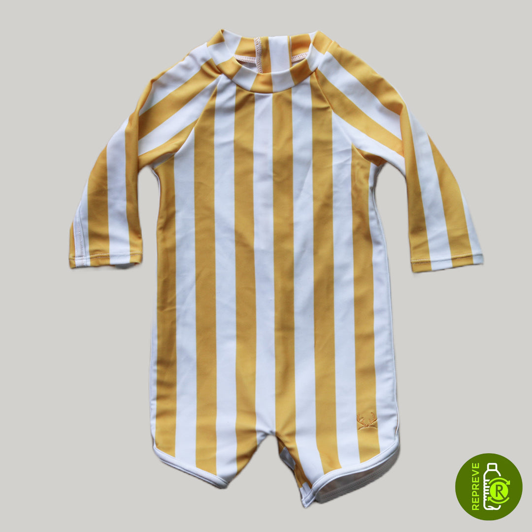 Shorty Baby Suit - Golden Stripe