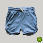 Boxer de Bain Côtelé - Bleu Poudré 